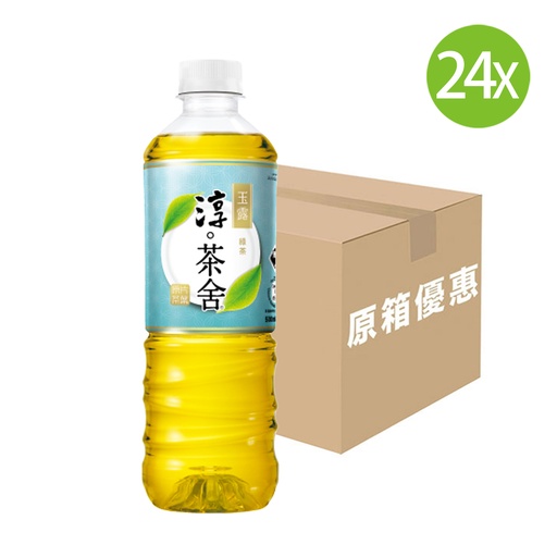 [DKc456] 【原箱24支】淳茶舍 玉露綠茶飲料 無糖 膠樽裝 500mlx24
