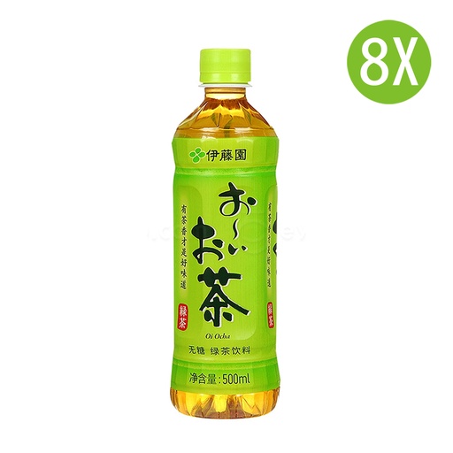 [DKc461x8] 8X 伊藤園 原味綠茶 無糖 膠樽裝 500mlx8
