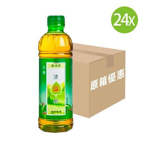 [DKc472] 【原箱24支】清熱酷 原味綠涼茶 膠樽裝 350mlx24