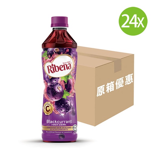 [DKc560] 【原箱24支】利賓納-黑加侖子果汁飲品 膠樽裝 450mlx24
