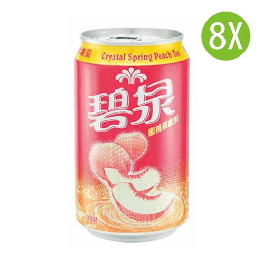 [DKc565x8] 8X 碧泉 蜜桃茶飲品 罐裝 330mlx8