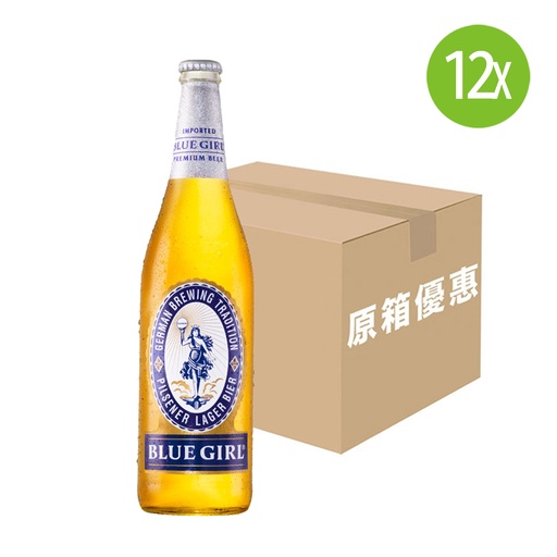 [BEa081] 【原箱12支】藍妹啤酒 大玻璃樽 640mlx12