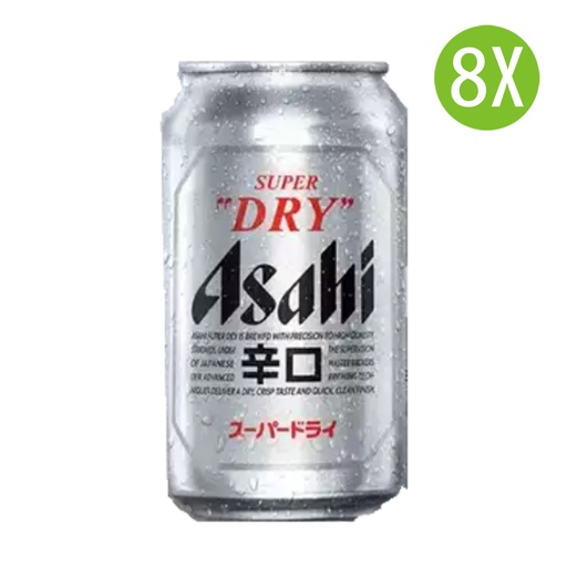 [BEa088x8] 8X 朝日 Asahi Super Dry 啤酒 罐裝 330mlx8
