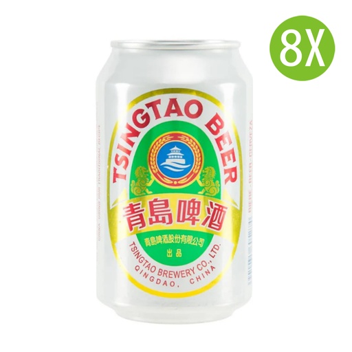 [BEa094x8] 8X 青島啤酒 罐裝 330mlx8