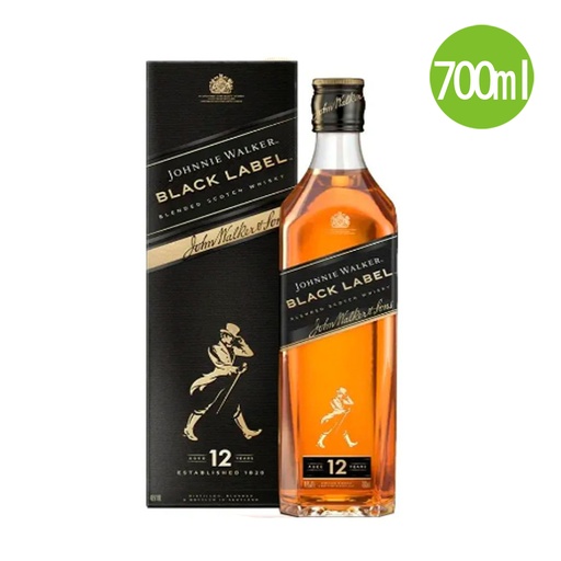 [VinoC049] 蘇格蘭 Johnnie Walker 黑牌威士忌 禮盒裝 700ml