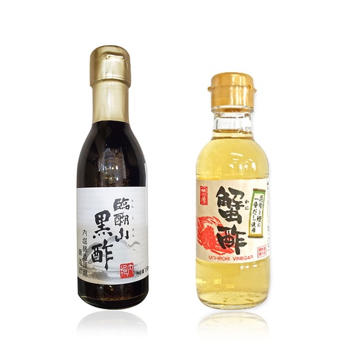 [Sauce03] (2) 日本製 內堀釀造 日本米醸蟹醋 +日本米 臨醐山黒米醋 酢酣 (包裝隨機) [最佳食用日期 2024/10/26]
