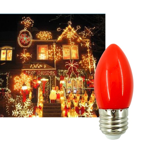 [LightBulb22] LED 燈泡 神樓燈 紅色 LED  E27大螺頭 贈送 螺絲頭 轉 釘頭