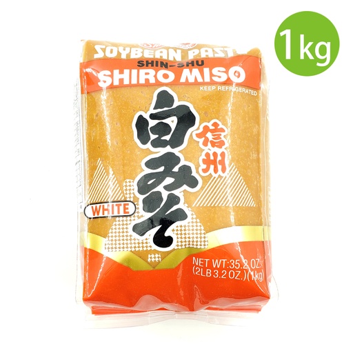 [Sauce43] 日本製  日本信州 白味噌酱(白) 1kg (適合蒸煮, 燒烤及日式料理 調味 醬料 醃料 火鍋 打邊爐 鰹魚汁 胡麻汁 日式麵食 烏冬 壽司 芥辣 麵豉)