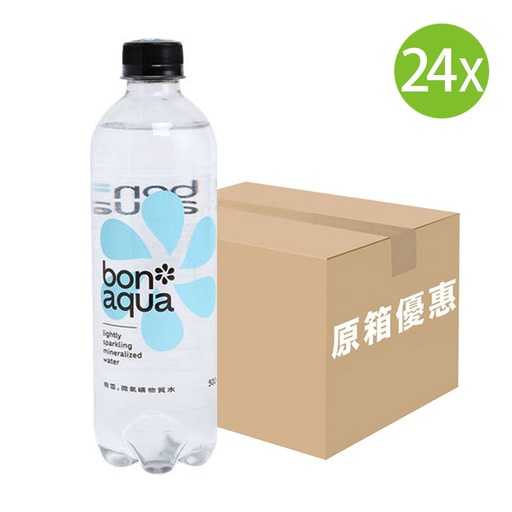 [DK58] 24X 飛雪氣泡礦物質水膠樽裝 (輕氣) (500ml x 24) [原箱]