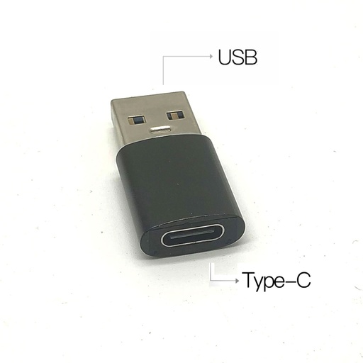 [Comp008] USB 公轉 Type C母 轉換頭 黑色