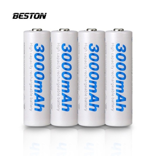 [Batt009] 4X AA 3000mAh電池 低自放可充電  連電池盒 筆芯電