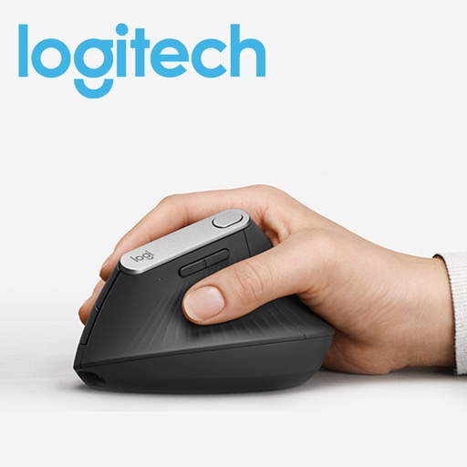 [Comp010] 羅技MX Vertical人體工學立式滑鼠 USB充電無綫鼠標 不手疼無綫Mouse 光電垂直人體工學滑鼠 深灰色 | 平行進口