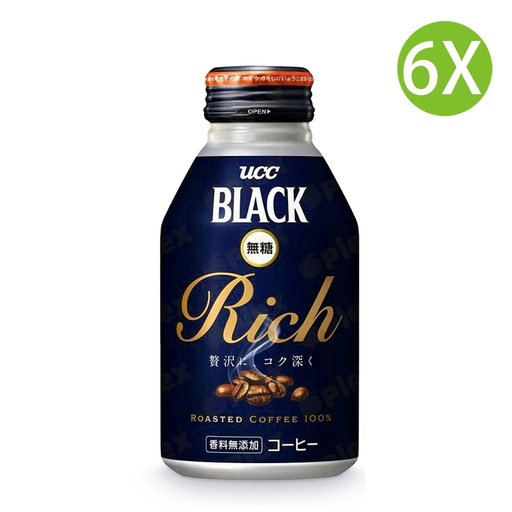 [DK98] 6X 日本製 金罐黑咖啡-香醇濃郁 (275ml x 6) #UCC Coffee, UCC 咖啡 [504294/504192] (包裝隨機)