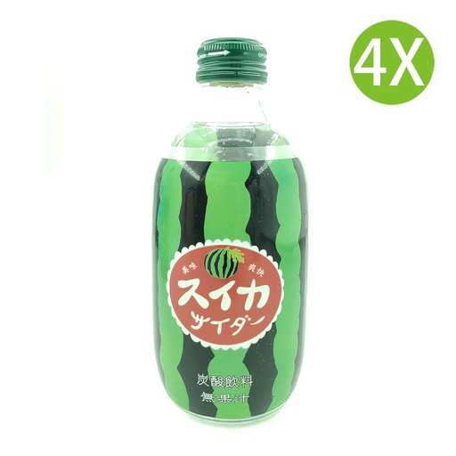 [DKa40] 4X 日本製 西瓜味梳打水 (300ml x 4)
