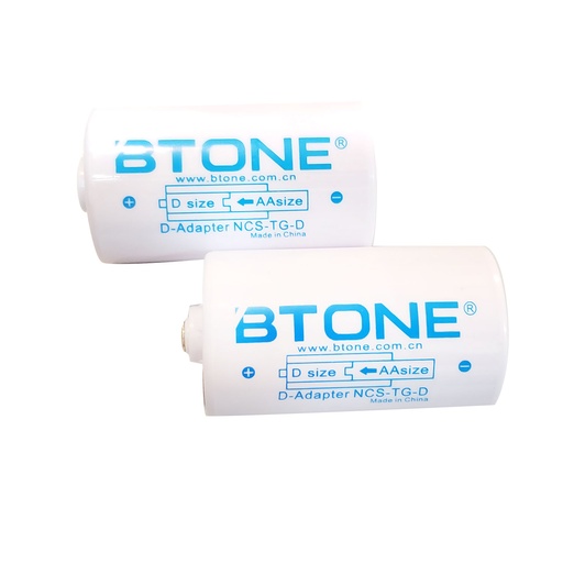 [Batt017] 2X 電池轉換器 5號電池轉1號 AA to D Size (大電) / LR20 (兩個裝) - 不含AA電池