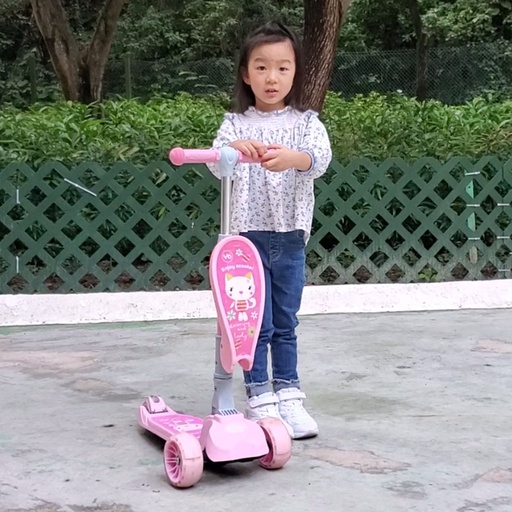 [ToyKids43] Beibkee兒童滑板車 可折疊 三合一 Scooter 粉紅色