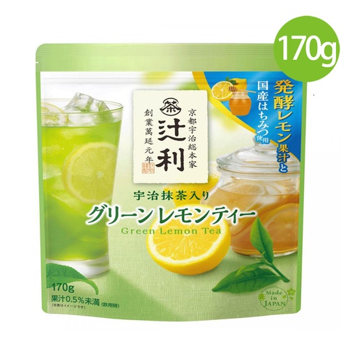 [DT021] 日本製 Tsujiri 辻利 即沖蜂蜜檸檬 宇治抹茶粉 170g [20-4176-02] [最佳日期: 2024.05.31]
