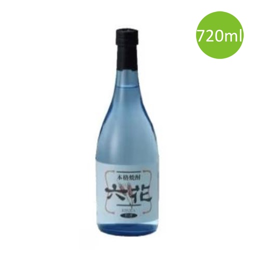 [VinoB40] 日本製 小手川酒造 六花 麥 藍瓶 25度 720ml [焼酎] [4517156023334] (包裝隨機)