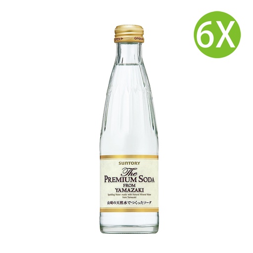 [DKc054x6] 6X 日本製 三得利 The Premium 梳打水 from YAMAZAKI 蘇打水 碳酸水 有汽水 (240ml x 6) [FPS2R]
