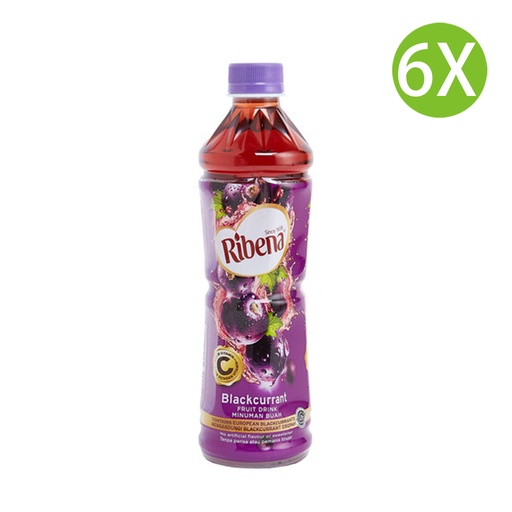 [DKc088x6] 6X 利賓納-黑加侖子果汁飲品 450ml x 6 原味 膠樽裝