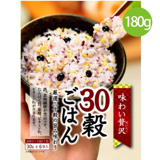 [mi48] 日本製 種商 味道奢華30穀雜糧米 180g (30g x 6包) [14953575128880]