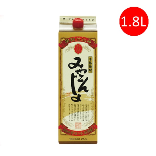 [VinoB99] 日本製 都城酒造 黒麹香芋燒酎 本格芋燒酎 燒酒 1.8L 盒裝 [啡 14985042132496]