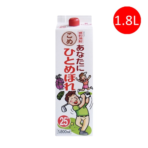 [VinoC004] 日本製 都城酒造 向你傾心 [大米] 本格米燒酎 燒酒 1.8L 盒裝 [白盒] [14985042130232]