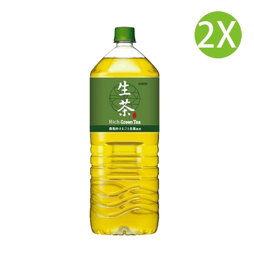 [DKc126x2] 2X 日本製 麒麟 生茶 (2000ml x 2) [GK492] (包裝隨機)