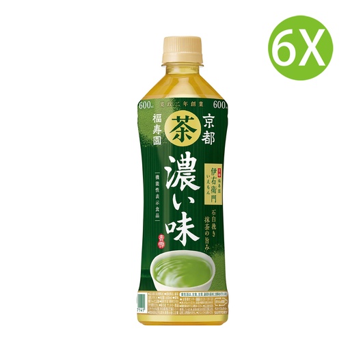 [DKc167x6] 6X 日本製 伊右衛門 濃味緑茶 (機能性表示食品) (600ml x 6) [FEN6B]