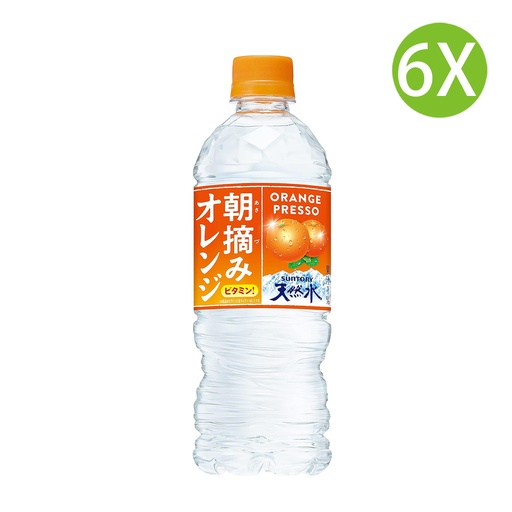 [DKc161x6] 6X 日本製 SUNTORY ORANGE PRESSO 朝摘橙 天然水 (540ml x 6) (冷凍最佳) [MWP5E]