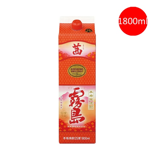 [VinoC048x1] 日本製 霧島酒造 茜霧島 本格芋燒酎 燒酒 1800ml 盒装 (包裝隨機)