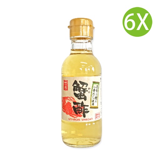 [SauceA32x6] 6X 日本製 內堀釀造 日本米醸蟹醋 (150ml x 6) 日本蟹醋 (包裝隨機)